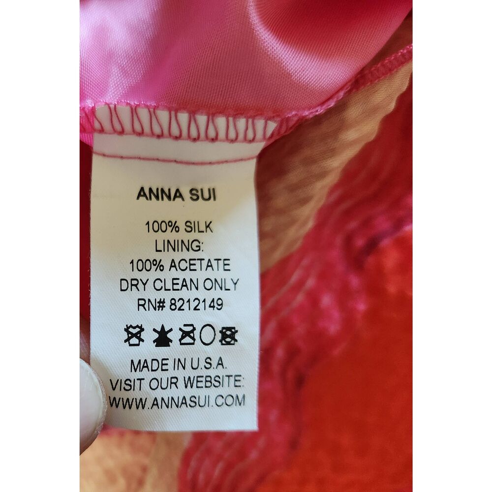 Y2K Anna Sui Spring 2009 Tie Dye Party Dress Size 4 - Picture 7 of 7